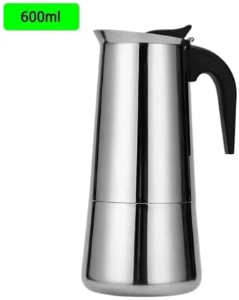 Stainless Steel Moka Pot 100-600ml Stovetop Espresso Maker Barista - Image 2