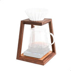 watchget Pour Over Coffee Station Coffee Dripper Stand Wooden Drip Station Pour Over Coffee Maker Stand Filter Holder by watchget