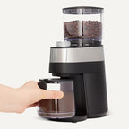 Amazon Basics Burr Coffee Grinder, 30 Grind Settings for French Press, Drip Coffee and Espresso, Anti-Static System, 6.5-Ounce Hopper, Black - Image 3