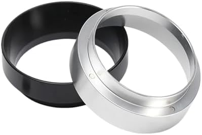 Portafilter Funnel 10 Pcs 51mm Coffee Grounds Collector, Coffee Dosing Ring, and Handle Funnel Tool(Black) by Unknown