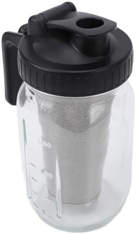 Jiawu Iced Coffee Maker Pitcher with Spout Lid, Cold Brew Coffee Maker - Image 5
