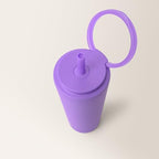 REDUCE Halo 32 oz Stainless Steel Vacuum Insulated Tumbler - Spill Proof Travel Mug with Flip Handle Lid - Keeps Drinks Cold for 32 Hrs - Dishwasher Safe - Cupholder Friendly - Purple Punch - Image 6