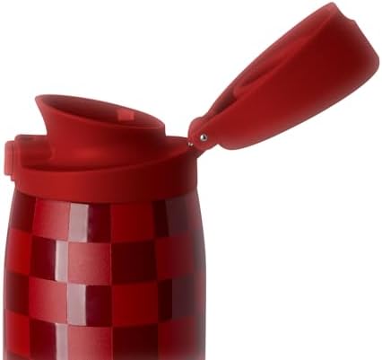 Simple Modern Ceramic Lined Insulated Coffee Tumbler | 16oz, Checkered - Image 2