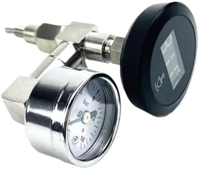 Compatible for E61 Semi-Automatic Espresso Machine, Brewing Head Pressure Gauge Thermometer Modification Accessories(WHITE) by Unknown