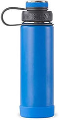 Personalized Vacuum Triple Insulated Sport Water Bottle Flask -Stainless Steel Triple Wall Flask with Lid & Strainer | Custom Engraved 44 Options | Hot & Cold Drink Use 20 oz (Blue-Plain) by PRINTSUPREMACY