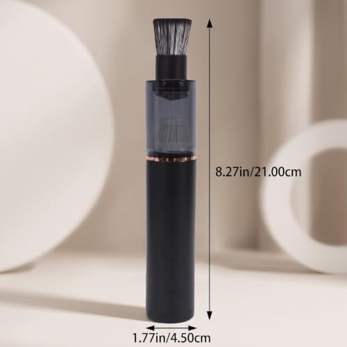 banapoy Mini Vacuum Cleaner, Handheld Vacuum Cleaner Cordless, Portable Desk for Coffee Grounds, Soft Brush Coffee Powder, for Car Interior, Keyboard, Drawer (Black) - Image 7