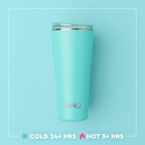 Swig Life 32oz Insulated Tumbler with Lid, Flora Rosa - Image 3