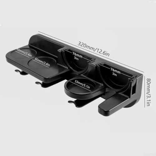 Coffee Filter Tool Holder Wall Rack for Barista Accessories, Espresso Portafilter Holder with Secure Mounting and Tape, Coffee Filter Storage Shelf (54cm) - Image 2