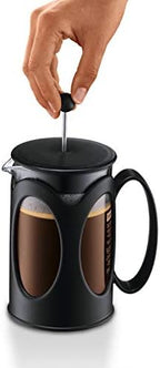 BODUM 10683-01 Kenya French Press Coffee Maker, Borosilicate Glass - 4-Cup (0.5 L), Black - Image 5