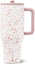 HydroJug Traveler 40oz, Insulated Tumbler with Handle & Straw, Magnolia by Hydrojug