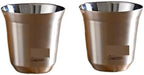 304 Stainless Steel Espresso Mugs 80ML Coffee Cups Insulated Double Wall Heat-insulating Safe Small Capacity Drink(Two Steel color) by Unknown