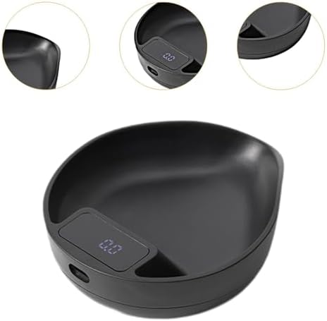Coffee Scale Kitchen Scale Espresso Scale Pour Over Scale with 0.1g Precision and Led Screen Rechargeable Compact Body Suitable for Pour Over, Black - Image 3
