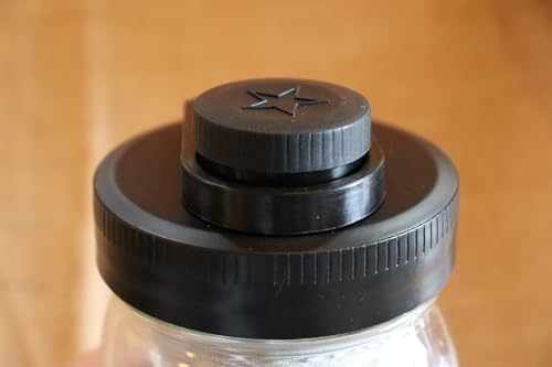 Brewing America Nesting Jar with Drinking Lid as Travel Cup, 1 Pint (16 oz) with Black Pouring Lid on Wide Mouth Ball Nesting Mason Jar, USA-Made To Go Drink Cup, Fits in Car Cup Holders, 1-Pack - Image 6