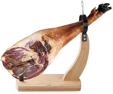 IBILI Gondola Noble Bamboo Ham Holder 37.5 x 16.5 cm - Image 2