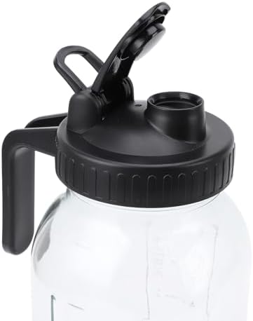 Cold Brew Coffee Maker Jar with Stainless Steel Filter Thick Glass Iced Coffee Pitcher Spout Lid Handle for Home Office Use Brew Overnight Dishwasher (2000ml) - Image 5