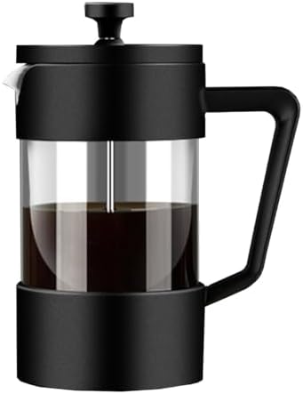 French Press Coffee Maker, Coffee Press French With 3-level Filter System, Stainless Steel, Cold Brew Heat Resistant Borosilicate Glass Espresso Coffee & Tea Maker(1000ml) by GIZNXBA