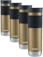 Contigo Byron 2.0 Stainless Steel Travel mug with Snapseal Lid and Grip, Chardonnay, BPA Free and Leak Proof, 24 oz (Pack of 4) by Contigo