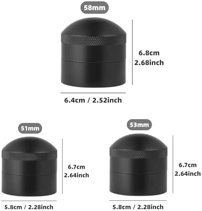 Espresso Stirrer WDT Tool, Coffee Powder Distribution Tool Fits 51mm 53mm 54mm 58mm Portafilter(Black 53mm) - Image 3