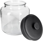 Anchor Hocking Montana 1.5 Gallon Glass Jar with Lid, Black Metal Lid - Image 2