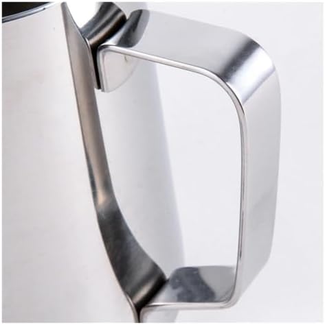 milk frothing pitcher Stainless Steel Frothing Pitcher Pull Flower Cup Coffee Milk Mugs Frother with Scale Latte Art, Kitchen Access 350-900ml for kitchen(600ML) - Image 4
