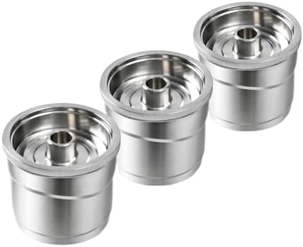 Reusable Coffee Capsules，Coffee Machine Stainless Steel Filling Pods Rich Cream,Compatible With Illy，X7 Y3 Y5(3PCS-E) by Unknown