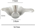 Tea Filters Fine Mesh Tea Strainer Filter Sieve Stainless Steel Teapot Spice Kitchen Accessories 2 Sizes(B) - Image 2