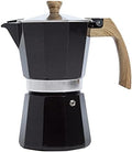 Primula Aluminum Stove Top Espresso Coffee Maker, Percolator Coffee Pot for Moka, Cuban Coffee, Cappuccino, Latte and more, Perfect for Camping, 6 Cup, Black by Primula