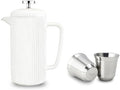 Easyworkz Porcelain French Press and Double Wall Insulated Metal Demitasse Cups by Easyworkz
