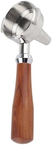 58mm Bottomless Portafilter, Stainless Steel Naked Portafilter with Detachable Design for Commercial Machines 58mm (E Classic Rosewood) - Image 6