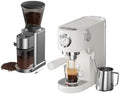 Espresso Machine & Coffee Bean Grinder spresso Maker with Milk Frother Steam Wand, Professional Espresso Coffee Machine for Home by JZCAFE
