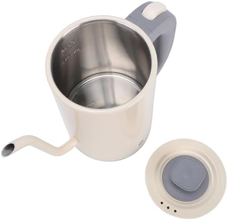 Electric Gooseneck Kettle, Stainless Steel Pour Over Coffee Kettle with Precise Temperature Control, for Home Kitchen Brewing Tea and Coffee (US Plug 110V) - Image 5