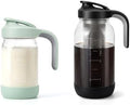 32 oz Glass Mason Jar Pitcher with 64 oz Cold Brew Coffee Maker by Cafezi