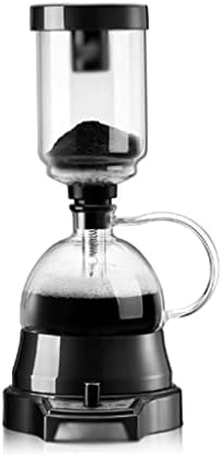 JITEM Cafetera Syphon Vacuum Coffee Maker Glass Electric Siphon Pot Knob Operation 360° Base Keep Warm 500W 400ML Manual Preparation Mode for Coffee or Tea by Unknown