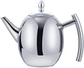 1.5L Stainless Steel Teapot with Tea Strainer Teapot with Tea Infuser Teaware Sets Tea Kettle Infuser Teapot for Induction by Unknown
