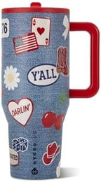 HydroJug Traveler 32oz, Insulated Tumbler with Handle & Straw, American Honey by Hydrojug