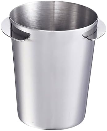 Coffee Dosing Cup 51/53/58mm Coffee Bean Measuring Cup Reusable Coffee Grinder Powder Cup For Espresso Machine(Silver L) by Unknown