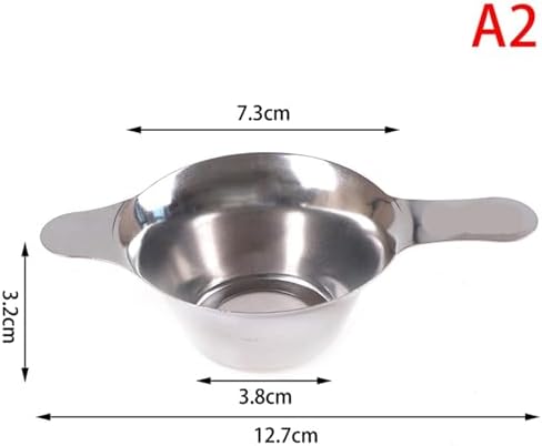 Tea Strainer 6pcs Stainless Steel Tea Filter Fine Mesh Leaf Funnel Strainer Accessories for Loose Leaf Tea(A2) - Image 2