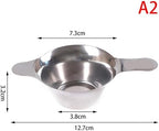 Tea Strainer 6pcs Stainless Steel Tea Filter Fine Mesh Leaf Funnel Strainer Accessories for Loose Leaf Tea(A2) - Image 2