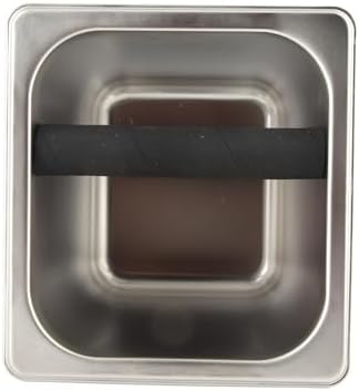 Stainless Steel Knock Box with Protective Rubber Bar, Deep Bowl Design for Large Capacity, Ideal for Household and Professional Use (Large) - Image 5