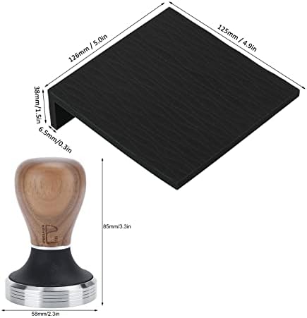 Silicone Coffee Tamper and Tamping Mat for Home Baristas 58mm Durable and Odorless Material (Black) - Image 7