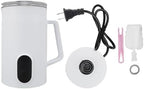 4 in 1 Milk Frother and Steamer Automatic Warm and Cold Milk Foamer for Coffee Latte Cappuccino Hot Chocolate White (US Plug 110V) by Unknown