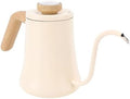 Rengue Gooseneck Electric Kettle 600ml Hand Drip Coffee Pot with Thermometer and Ergonomic Handle for Pour Over Coffee Tea, 304 Stainless Steel Water Boiler by Rengue