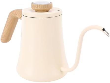 Focket Pour Over Kettle, 600ML 304 Stainless Steel Gooseneck Electric Kettle Tea with Anti Scald Handle Thermometer Lid Long Spout for Coffee Tea Boil Hot Water - Image 3