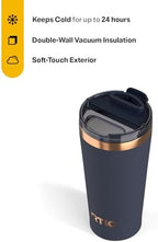 RTIC 18oz Pint Tumbler with Lid, Ceramic Lined, Dark Midnight Dust - Image 2
