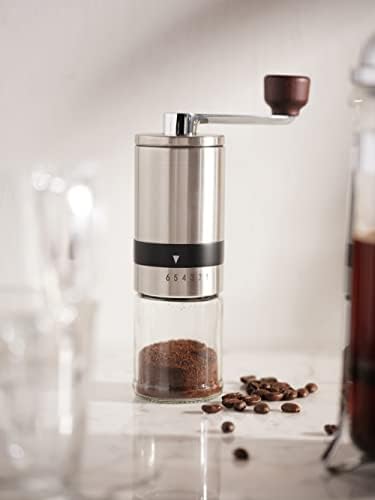 Manual Coffee Bean Grinder | 6 Coarseness Settings | Espresso, Cold Brew, French Press, Drip, | Burr Hand Mill | Home, Portable, Camping, Travel - Image 4
