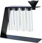 Coffee Bean Storage Container Set with Glass Tubes and Iron Rack - Image 5