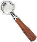 54mm Bottomless Portafilter for Breville 8 Series, Brown Handle by Unknown