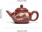 Tea Pots For Loose Tea Handmade Clay Painted Teapot Household Kung Fu Tea Set Purple Clay Teapot Study Tea Kettle Tea Infuser Pot - Image 2