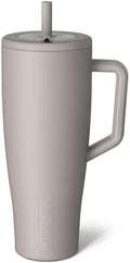 BrüMate Era 40 oz Tumbler with Handle and Straw | 100% Leakproof Insulated Water Bottle Tumbler with Lid and Flexible SoftSip Straw | Made of Stainless Steel | Cup Holder Friendly | 40oz (Mocha) by Br%C3%BCMate