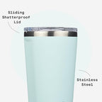 Corkcicle Insulated Tumbler with Sliding Lid, 24 oz, Gloss Powder Blue - Image 5
